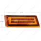 35 LED Sequential Turn Signal Light For 2018-2024 Freightliner Cascadia - Driver - Amber LED/Amber Lens