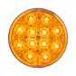 12 LED 4" Round Light (Turn Signal) With Heated Lens - Amber LED/Amber Lens