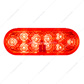 10 LED 6" Oval Light (Stop, Turn & Tail) With Heated Lens - Red LED/Red Lens