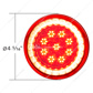 33 LED 4" Round Lumos Light S-Series (Stop, Turn & Tail) - Red LED/Red Lens
