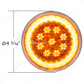 33 LED 4" Round Lumos Light S-Series (Turn Signal) - Amber LED/Amber Lens