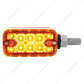 20 LED Dual Function Reflector Double Face Light - Horizontal Mount -Amber & Red LED/Amber & Red Lens