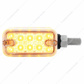20 LED Dual Function Reflector Double Face Light - Horizontal Mount -Amber & Red LED/Clear Lens