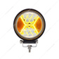 4.5" 24 High Power LED Work Light With "X" Amber Light Guide