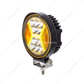 4.5" 24 High Power LED Work Light With "X" Amber Light Guide