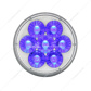 14 LED 4" Round Double Fury Light (Stop, Turn & Tail) - Red & Blue LED/Clear Lens