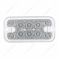 10 LED Dual Function Reflector Rectangular Light - Amber LED/Clear Lens (Bulk)