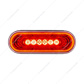 22 LED 6" Oval Abyss Light (Stop, Turn & Tail) - Red LED/Red Lens