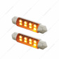 8 SMD High Power Micro LED 211-2 Light Bulb - Amber (2-Pack)