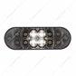 6" Oval Combo Light With 14 LED Stop, Turn & Tail & 16 LED Back-Up - Red LED/Clear Lens