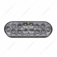 6" Oval Combo Light With 14 LED Stop, Turn & Tail & 16 LED Back-Up - Red LED/Clear Lens