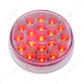 19 LED 4" Round Double Fury Light (Stop, Turn, Tail) With Warning Light - Red & Amber LED/Clear Lens