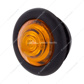 1 LED 3/4" Mini Clearance Light Amber LED With Amber Lens With Rubber Grommet (Bulk)