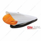 9 LED Dual Function GloLight Watermelon Grakon 1000 Style Cab Light Kit With Visor - Amber LED/Amber Lens