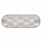 10 LED 6" Oval Utility Light - White LED/Clear Lens