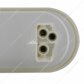 10 LED 6" Oval Utility Light - White LED/Clear Lens (Bulk)