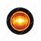Single SMD LED 3/4" Mini Light (Clearance/Marker) With Rubber Grommet - Amber LED/Amber Lens