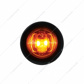 2 LED 3/4" Mini Light (Clearance/Marker) With Rubber Grommet - Amber LED/Amber Lens (Bulk)