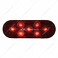 7 LED Oval Light (Stop, Turn & Tail) - Red LED/Red Lens