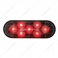 7 LED Oval Light (Stop, Turn & Tail) - Red LED/Clear Lens