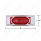 16 LED Reflector Light (Clearance/Marker) With Chrome Bezel - Red LED/Red Lens