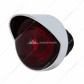 3 High Power LED 1" Light (Clearance/Marker) With Visor - Red LED/Red Lens