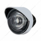3 High Power LED 1" Light (Clearance/Marker) With Visor - White LED/Clear Lens