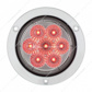 7 LED 4" Round SS Flange Light (Stop, Turn & Tail) - Red LED/Clear Lens