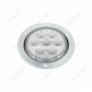 7 LED 4" Round SS Flange Light (Stop, Turn & Tail) - Red LED/Clear Lens