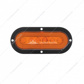 22 LED 6" Oval Flange Mount GloLight (Turn Signal) - Amber LED/Amber Lens