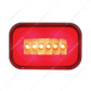 14 LED Rectangular GloLight (Stop, Turn & Tail) - Red LED/Red Lens