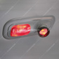 Rectangular Dome Light Lens For 2006+ Peterbilt - Red