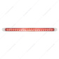 23 SMD LED 17-1/4" Reflector Light Bar Only (Stop, Turn & Tail) - Red LED/Clear Lens