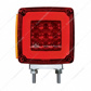 53 LED Double Stud Double Face GloLight With Side Marker (Turn Signal) Driver - Amber & Red LED/Amber & Red Le