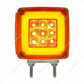 53 LED Double Stud Double Face GloLight With Side Marker (Turn Signal) Passenger - Amber & Red LED/Amber & Red
