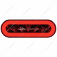 22 LED 6" Oval GloLight (Stop, Turn & Tail) - Red LED/Red Lens