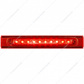10 LED Conspicuity Reflector Plate Light With Red Reflector - Red LED/Red Lens (Each)