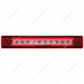 10 LED Conspicuity Reflector Plate Light With Red Reflector - Red LED/Clear Lens (Each)
