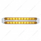 Dual 10 LED 9" Turn Signal Light Bars - Amber LED/Amber Lens