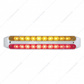 Dual 10 LED 9" Light Bars - Amber & Red LED/Amber & Red Lens