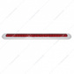 23 LED 17-1/4" Reflector Light Bar With Bezel (Stop, Turn & Tail) - Red LED/Red Lens