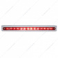 Stainless Light Bracket With 14 LED 12" Sequential Light Bar (Left to Right) - Red LED/Red Lens