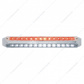 Dual 14 LED 12" Light Bars - Red & White LED/Clear Lens