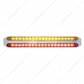 Dual 19 LED 12" Reflector Light Bars - Amber & Red LED