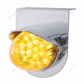 Stainless Light Bracket With 19 LED Watermelon Light & Visor - Amber LED/Amber Lens