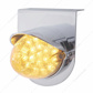 Stainless Light Bracket With 19 LED Watermelon Light & Visor - Amber LED/Clear Lens