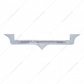 Chrome Hood Emblem Trim With 14 LED Light Bar For Kenworth - White LED/Clear Lens