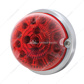 17 LED Dual Function Watermelon Clear Reflector Flush Mount Kit - Red LED/Red Lens