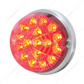 17 LED Dual Function Watermelon Clear Reflector Flush Mount Kit - Red LED/Clear Lens