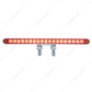 38 LED 12" Reflector Double Face Light Bar - Amber & Red LED/Amber & Red Lens